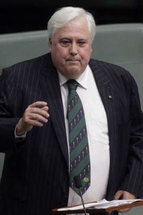 Clive Palmer as a maiden? Photo: Andrew Meares