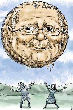 Federal budget 2018 - pie in the sky? Illustration: Joe Benke
