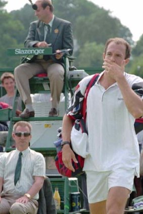 TAKE THE MURRAY PLEDGE 4: What is it with tennis players? Surely golf is more infuriating. Jeff Tarango forfeited at Wimbledon in 1995 after receiving two code violations. He didn't cover his mouth throughout those outbursts.