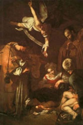 Caravaggio's Nativity with San Lorenzo and San Francesco was stolen in 1969. 