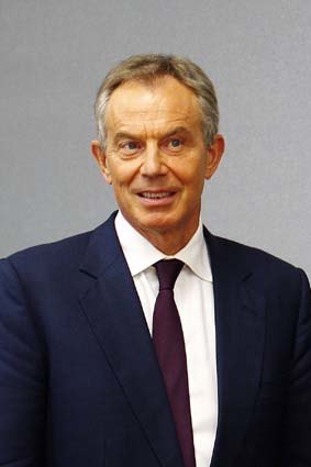 Former British Prime Minister Tony Blair.