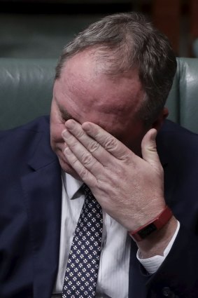 Barnaby Joyce in Question Time.