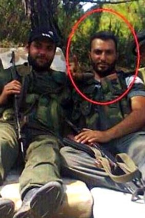Sheikh Mustapha Al Majzoub (circled) from Sydney, who was killed in a rocket attack.