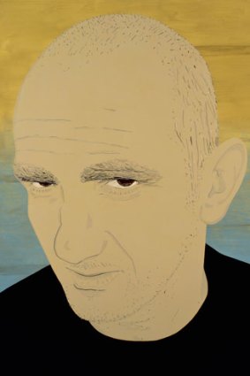 Paul Kelly 2004, Jon Campbell (b.1961 Northern Ireland. Lives in Melbourne), synthetic polymer and enamel paint on canvas. Collection: National Portrait Gallery, Canberra.