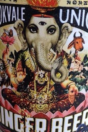 Brookvale Union Ginger beer ganesh elephant god.