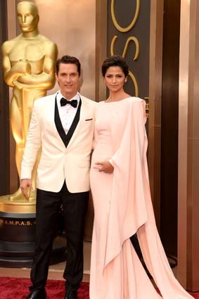 Matthew Conaughey and model Camilla Alve.