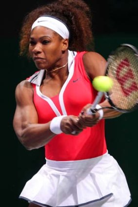 Serena Williams at the WTA Championships in Istanbul.