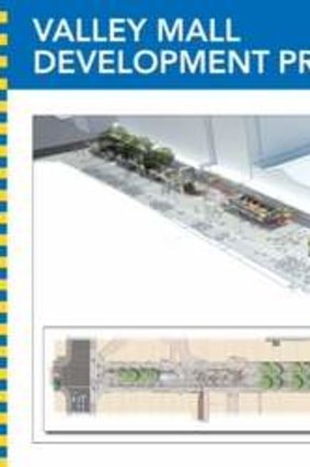 Plans for the revitalisation of Brunswick Street Mall.