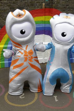Olympic mascots Wenlock (left) and Mandeville are ready to try to enliven the lengthy opening ceremony.