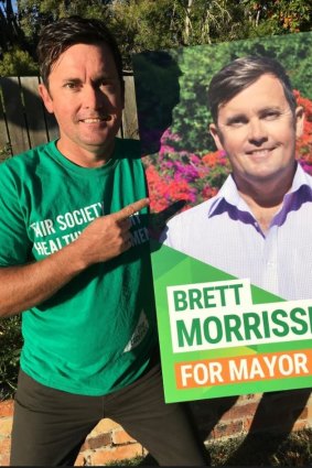 Greens candidate Brett Morrissey.