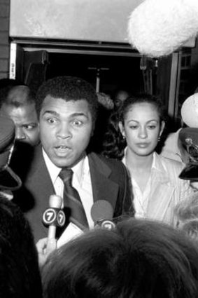Historic visit: Muhammad Ali in Sydney on 20 February 1979.