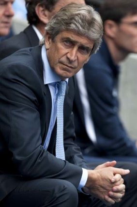 Relief: City boss Manuel Pellegrini made the right moves.