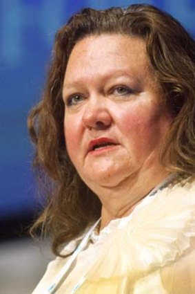 Yet to comment publicly ... Gina Rinehart.
