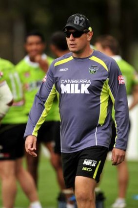 Axed Canberra Raiders assistant coach Justin Morgan.