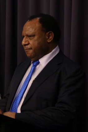 "In partnership" with Australia: Papua New Guinea's Immigration and Foreign Affairs Minister Rimbink Pato.