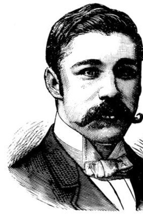 Fergus Hume, writer of the 1886 thriller, <i>The Mystery of the Hanson Cab</i>.
