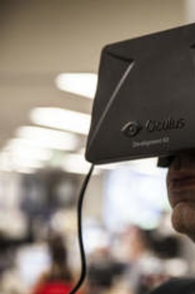 Oculus Rift headset.