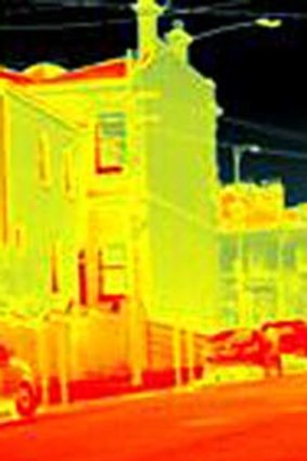 Hot street: Thermal heat map reading with no canopy.