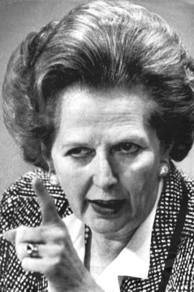 Iron lady ... Margaret Thatcher