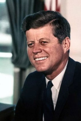 President John F. Kennedy, 11 July 1963 in the Oval Office.