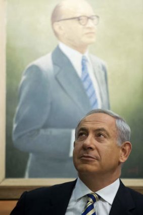 Israel's Prime Minister Benjamin Netanyahu chairs the weekly cabinet meeting Jerusalem, Israel.