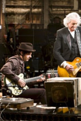 Axe attack &#133; Jack White, Jimmy Page and The Edge rock on.