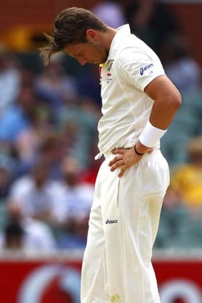 "That first ball it just went and I was struggling to breathe" ... Australian pace bowler James Pattinson.