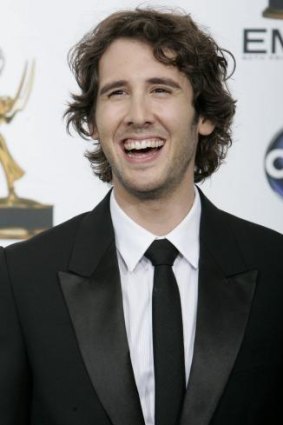Groban poses in the press room at the 60th Primetime EMMY Awards in Los Angeles, Sunday, Sept. 21, 2008. 