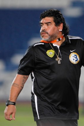 Diego Maradona ... set to coach Australia's World Cup qualifying opponents Iraq?