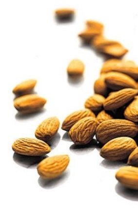 Almonds: A good source of protein.