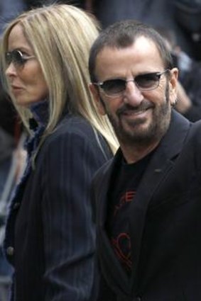Ex-Beatle Ringo Starr and his wife Barbara Bach.