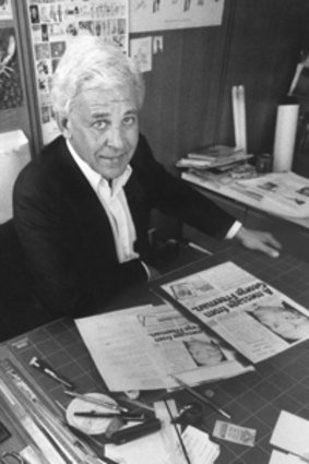 Bookmaker... George Freeman in his fortified Yowie Bay home in the early 1980s.