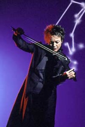 One part of a talented couple...Laurie Anderson.
