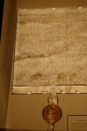 Enduring ... The genuine Magna Carta, the royal document revered as the birth certificate of freedom.