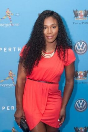 Serena Williams at the Hopman Cup Ball.