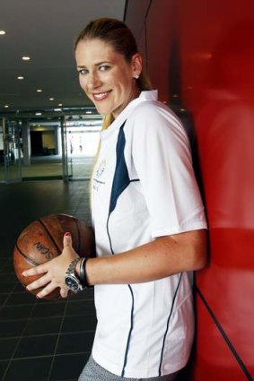 Basketballer Lauren Jackson... sticking with the Capitals.