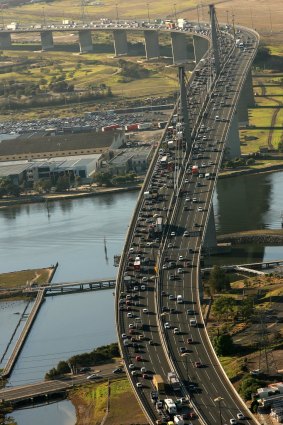 Congestion on the West Gate Bridge 