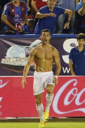 Victory dance: Portugal's Cristiano Ronaldo.