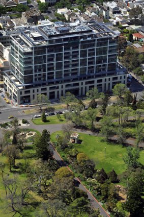 The former Mercy Hospital in Clarendon St East Melbourne has been converted into luxury apartments.