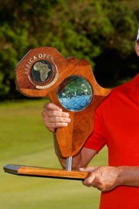 Another home victory: Darren Fichardt with the trophy after he won the Africa Open.