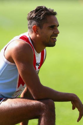 "We still have to be conservative with him": Swans coach John Longmire on Lewis Jetta.