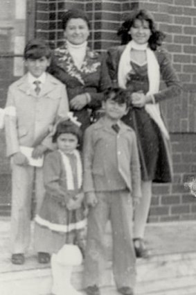 Guy Grossi with mamma and siblings Lucia (back row) and Liz and Tony (front row).