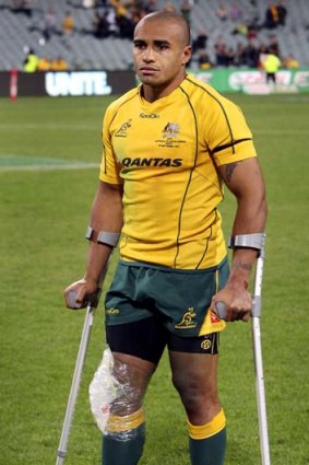 In need of some support ... Wallabies' captain Will Genia.