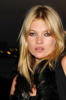 Model looks: Kate Moss is known for her angular cheekbones.