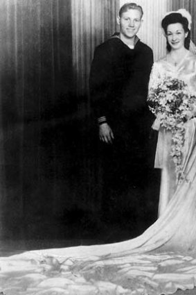 Kenneth and Nancy Lankard on their wedding day.