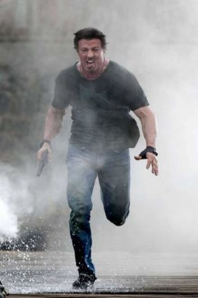 Sylvester Stallone in <i>Expendables 2</i>.