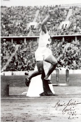 Basil Dickinson at the 1936 Olympic Games.