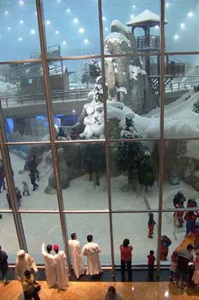 Super emporium ... snow in the desert at Ski Dubai.