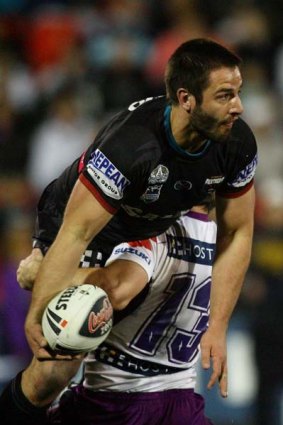 Adam Woolnough in action for the Panthers in 2008.