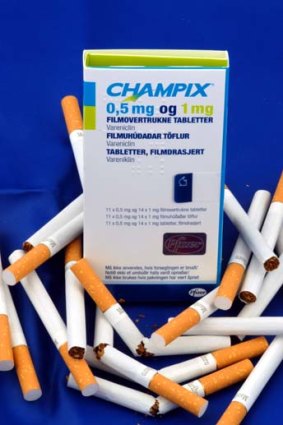 The anti-smoking drug champix.